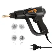 Pistol Profesional pentru lipit sudat plastic Renew Force, kit pentru repararea fisurilor din plastic, polipropilena, 200 capse de intarire, putere