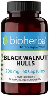 Black Walnut Hulls, 230 mg, 60 capsule, Bioherba