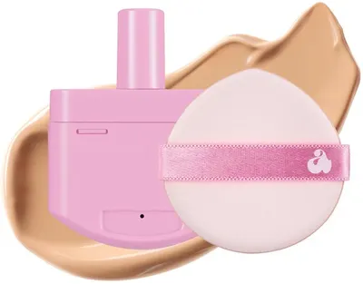 Unleashia Fond de ten Don't Touch Glass Pink, 23W, umplutură, 15 g + Burete pentru machiaj