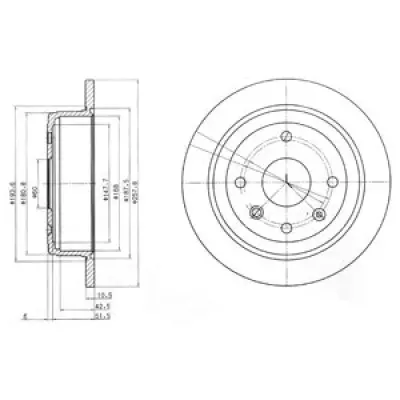 Disc frana DELPHI BG4091