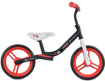Bicicletă de echilibru Byox - Zig Zag, rosie