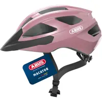 Cască de bicicletă ABUS Macator - roz lucios, mărimea L (58-62 cm)