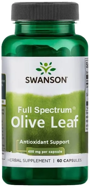 Full Spectrum Olive Leaf, 400 mg, 60 capsule, Swanson