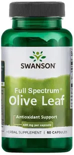Full Spectrum Olive Leaf, 400 mg, 60 capsule, Swanson