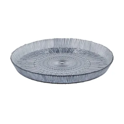 Platou albastru din sticlă ø 30 cm Kusintha – Bitz