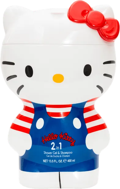Gel de dus si sampon figurina 2D Hello Kitty, 400ml, Airval