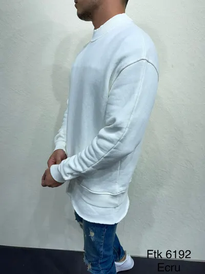 Bluza Hoinar Long Ecru-White Bzas40(6192) (mărime: Xl)