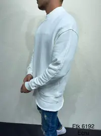 Bluza Hoinar Long Ecru-White Bzas40(6192) (mărime: Xl)