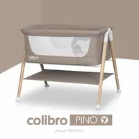 Patut nou nascut Colibro Pino Natural, 90x53 cm, cu saltea si protectie contra insectelor, picioare de lemn