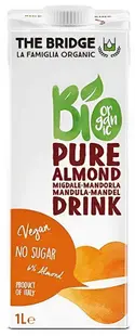 Băutură organică de migdale fără zahăr, 6%, 1 l, The Bridge