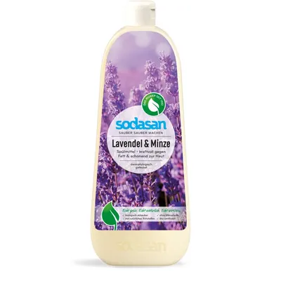 Detergent lichid pentru vase cu lavanda si menta ecologic 1l Sodasan
