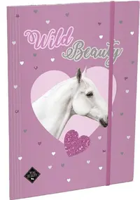 Dosar cu bandă elastică Lizzy Card Wild Beauty Purple - A4