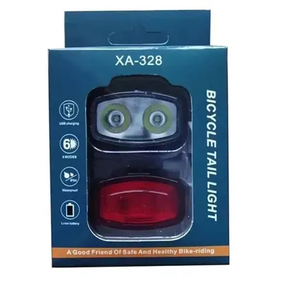 Far cu Stop pentru Bicicleta, XA-328, Incarcare prin USB, Z-tools