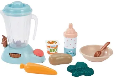 Set de joacă Ecoiffier - Set de hrănire pentru bebeluși, 8 piese