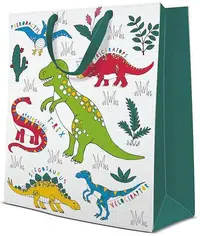 Punguță cadou Paw - Dinosaur, 30 x 41 x 12 cm