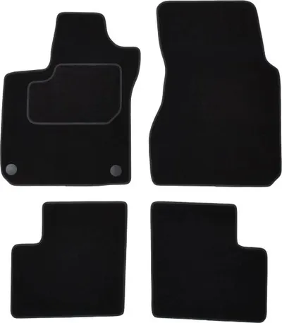 Covorase auto (set, velur, 4 bucati, culoare negru) RENAULT TWINGO III dupa 2014