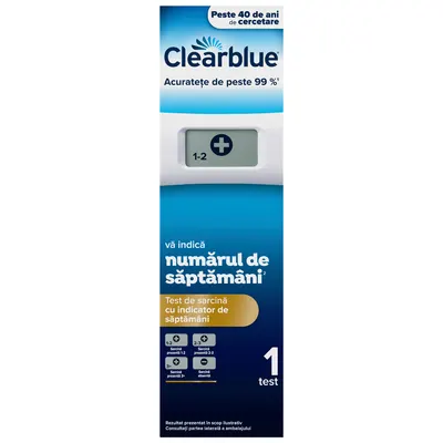 Test de sarcina digital cu indicator de saptamani, 1 bucata, Clearblue