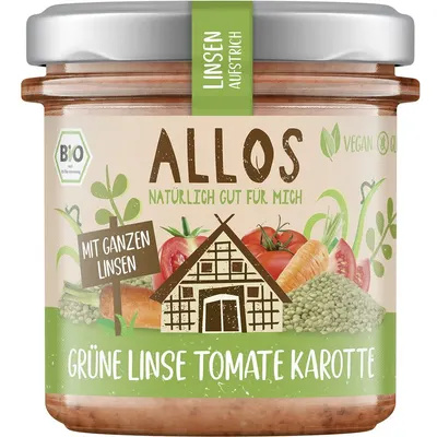 Crema tartinabila din linte verde, tomate si morcovi, fara gluten