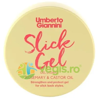 Gel pentru Netezirea Parului cu Ulei de Rozmarin si Ricin Slick Gel Strong Curls 50ml