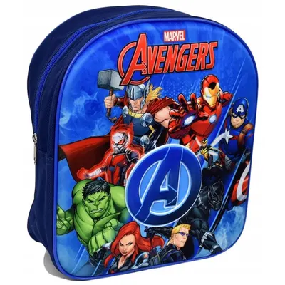 Ghiozdan copii, 30x26x10 cm, 3D, multicolor, bretele intarite si ajustabile, Avengers Engros