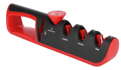 UB Ascutitor profesional de cutite ajustabil 4 in 1 Negru/Rosu