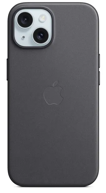 Husă Apple - FineWoven MagSafe, iPhone 15 Plus, negru