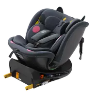 Scaun auto Buf Boof B-Joy Deluxe DarkGreyCat iSize cu isofix, pozitie somn 155 grade, rotativ 360 grade, 40-150 cm