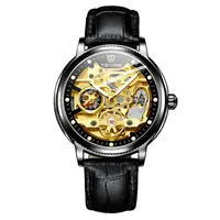 Ceas barbatesc Tevise Automatic Skeleton Curea piele