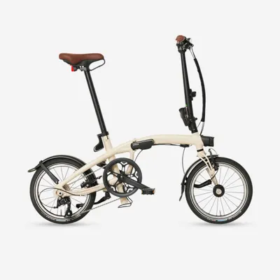 Bicicletă Pliabilă Ultra Compactă Fold Light 1 Secundă Bej