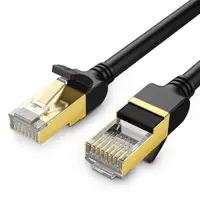 PATCH CORD FTP Ugreen Cat7, "NW106" fire din cupru, viteza maxima 10 Gbps, 1m, negru