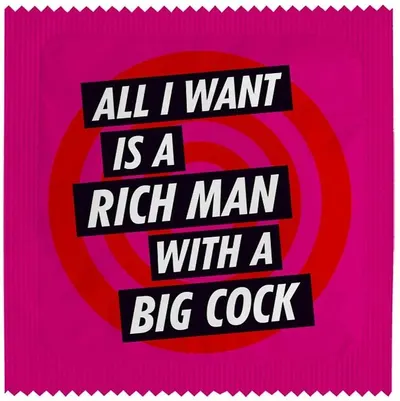 Prezervativ Callvin - All I Want Is A Rich Man With A Big Cock
