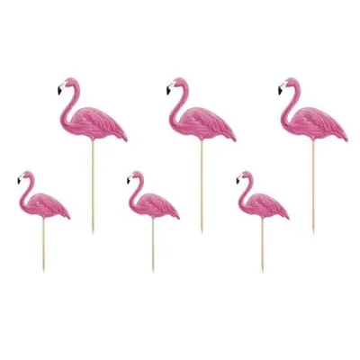 Decoratiuni flamingo 6 buc
