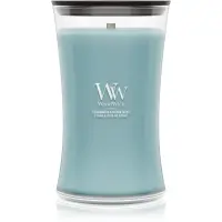 Woodwick Cedarwood & Ocean Moss lumânare parfumată cu fitil din lemn 610 g