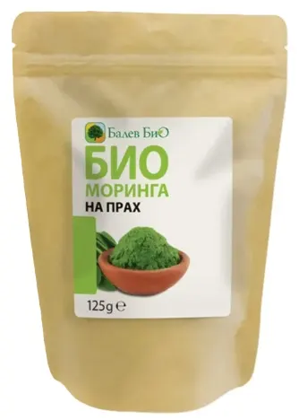 Pudră de moringa organică, 125 g, Balev Bio