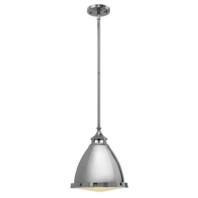 Lampa suspendata Amelia 1 Light Medium Pendant – Polished Nickel