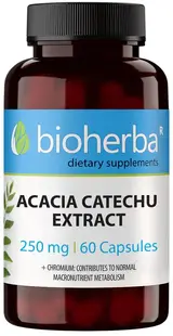 Acacia Catechu Extract, 250 mg, 60 capsule, Bioherba