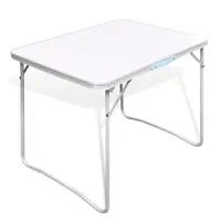 Masa camping din metal pliabila 80 x 60 cm