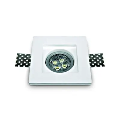 Gypsum Square GT1, MR16 GU10, 50W, IP20, alb