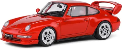 Model de colecție SOLIDO Modern: Mașini - Porsche 993 RS Clubsport (Red) (1993)