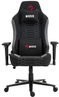 Scaun gaming Marvo - CH-178, negru/gri