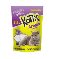 Asternut igienic pentru pisici, silicat, Kotix Lavanda, 3.8L/ 1.52 kg