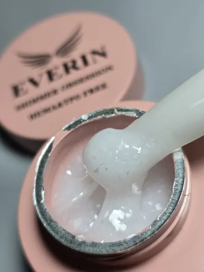 Shimmer Obsession Gel Everin 15gr- Milky White cu Sclipici 07 - SO-07-15