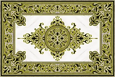 Gresie decorativa / covor ceramic Baroque Zahra 1218616-1B 120X180 (6 placi 60X60) lucioasa