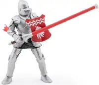 Figurina Papo The Medieval Era - Cavaler cu sulita rosie