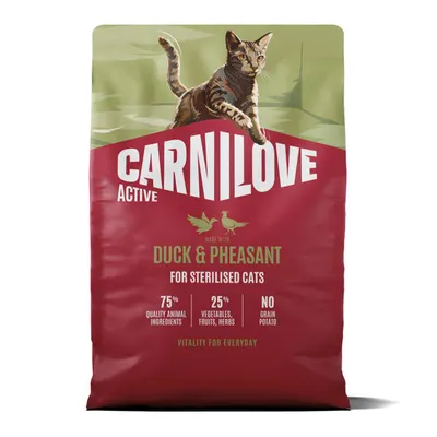 Carnilove Active Cat Dry Duck & Pheasat Sterilised Adult All Breeds 2 kg