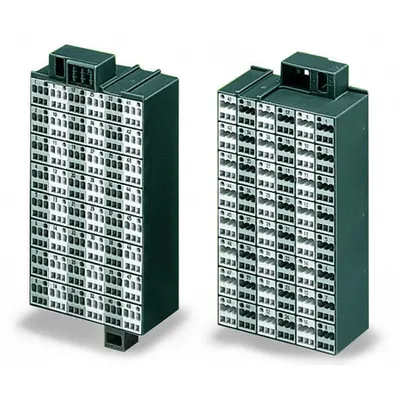Matrix patchboard; 48-pole; Marking 1-48; Colors of modules: gray/white; Module marking, side 1 and 2 vertical; 1,50 mm²; dark gray