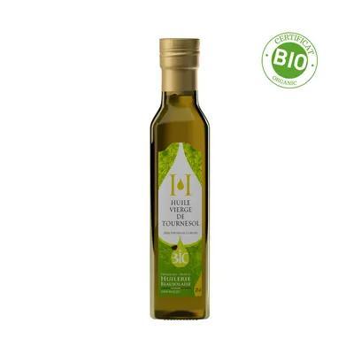 Ulei de floarea soarelui virgin Bio, presat la rece 250ml