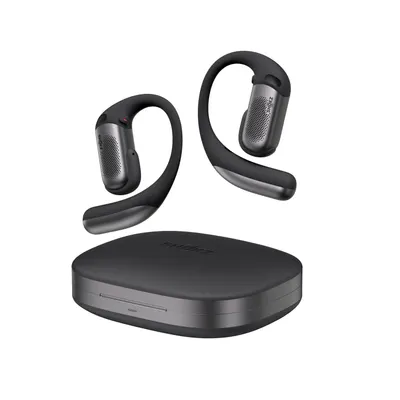 Căști Bluetooth OpenFit Pro Negre – Design Open-Ear, Reducere a Zgomotului