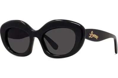 Loewe Curvy Black Cat Eye Sunglasses