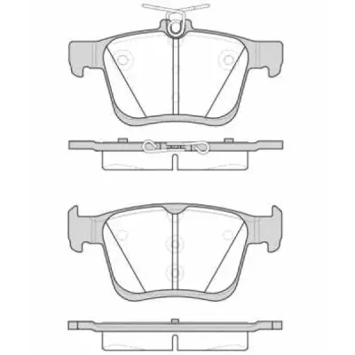 Set placute frana, frana disc REMSA 1516.00